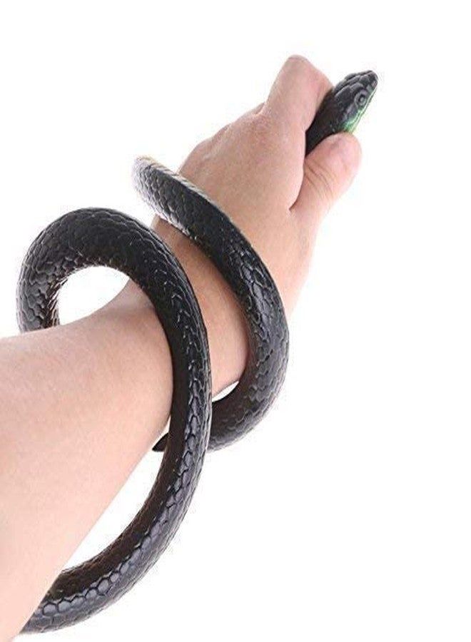 JAPSI Realistic Rubber Toy Snake| Prank Toy | Black Garden Prop| 71 Cms| Age 3+ - Image 3